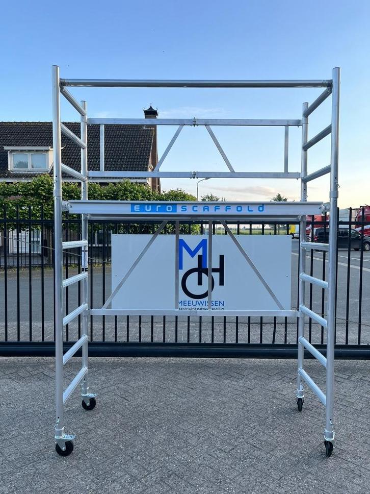 Euroscaffold kamersteiger/kamer steiger 4.00M werkhoogte, Doe-het-zelf en Verbouw, Steigers, Nieuw, Rolsteiger of Kamersteiger