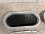 2 x Gebo patrijspoort kogelrond / open raam 505 x 255 mm, Watersport en Boten, Ophalen of Verzenden, Zo goed als nieuw, Overige typen