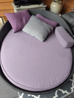 Ovaal rotan zonnebed incl. kussens, Ophalen, Rotan