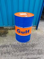 Gulf oliedrums olievaten decoratie industriële reclame, Tuin en Terras, Vuurkorven, Ophalen, Zo goed als nieuw