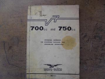 Werkplaatshandboek Moto Guzzi V7-700-750 beschikbaar voor biedingen