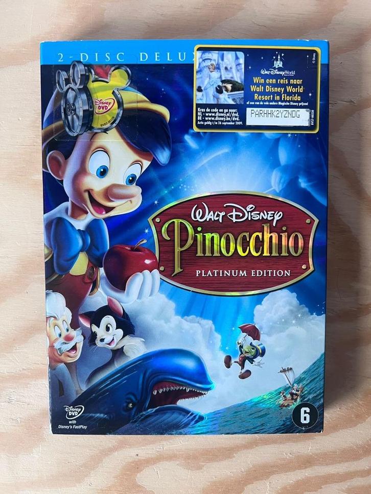 Pinocchio (Pinokkio) DVD, Cd's en Dvd's, Dvd's | Tekenfilms en Animatie, Zo goed als nieuw, Amerikaans, Alle leeftijden, Ophalen of Verzenden