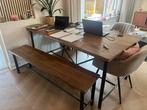 Eettafel met bankje - Robuust & Stijlvol, Huis en Inrichting, Tafels | Eettafels, Ophalen, Gebruikt, 100 tot 150 cm, Vijf personen of meer