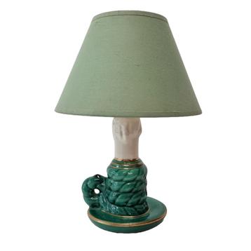 Vintage Franse keramieken lamp beschikbaar voor biedingen