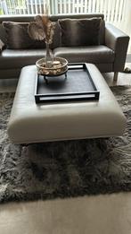 Leren poef Leolux te koop, Ophalen, Gebruikt, 100 tot 125 cm, Leer