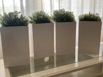 Witte  (crème)  Bloempotten - Set van 4, Ophalen, Kunststof, Minder dan 60 cm, Zo goed als nieuw