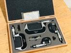 Set Mitutoyo micrometers 0-100x0.01 mm, Ophalen of Verzenden, Zo goed als nieuw