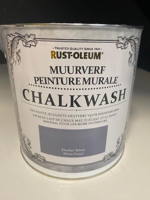 rustoleum krijtverf 2,5 liter beton kleur, Doe-het-zelf en Verbouw, Verf, Beits en Lak, Nieuw, Verf, Minder dan 5 liter, Grijs