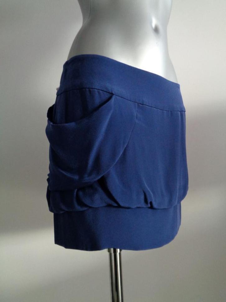 Ilja Visser 100% zijden rok Midnight Blue maat 2 NIEUW, Kleding | Dames, Rokken, Nieuw, Maat 38/40 (M), Blauw, Boven de knie, Ophalen of Verzenden