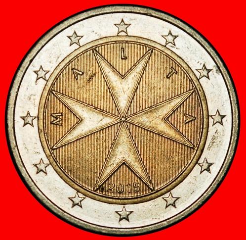 Ⰶ NETHERLANDS (2010-2024): MALTA 2 EUROS 2015 RIM r2 LUSTRE!, Postzegels en Munten, Munten | Europa | Euromunten, Losse munt, 2 euro