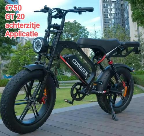 Fatbike, ebike , elektrische vouwfietsen, Fietsen en Brommers, Elektrische fietsen, Zo goed als nieuw, Overige merken, 50 km per accu of meer