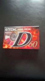 TDK D60 Cassettebandje - Nieuw in Verpakking, Overige genres, 1 bandje, Ophalen of Verzenden, Nieuw in verpakking