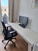 Steigerhouten bureau, Huis en Inrichting, Bureaus, Ophalen, Zo goed als nieuw