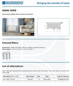 Vlakke radiator Korado 600x600x63 Type 11 587watt, 30 tot 80 cm, 500 tot 800 watt, Radiator, Nieuw