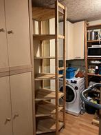 Ikea stellingkast hout , hoekkast, Huis en Inrichting, Kasten | Stellingkasten, Ophalen of Verzenden, Zo goed als nieuw