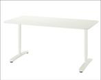 IKEA bureau BEKANT 140x60 wit, Ophalen, Gebruikt, Bureau