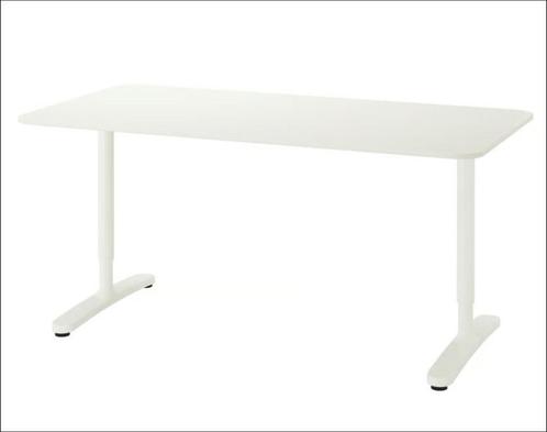 IKEA bureau BEKANT 140x60 wit, Huis en Inrichting, Bureaus, Gebruikt, Bureau, Ophalen