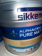 Sikkens Alphacryl Pure Mat 10L – RAL 9016 (nieuw), Ophalen, Wit, Nieuw, Verf
