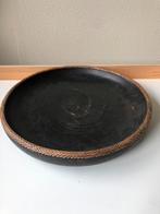 Vintage Bayur houten dienblad uit Indonesië, Ophalen of Verzenden, Zo goed als nieuw, Rond, Hout