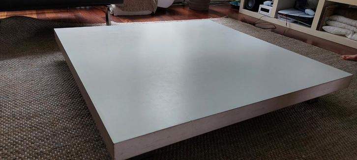Lage salontafel 1x1 meter, 15cm hoog teab, Huis en Inrichting, Tafels | Salontafels, Gebruikt, Minder dan 50 cm, 50 tot 100 cm