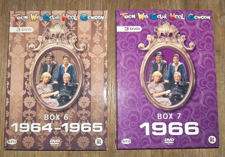 Twee DVD boxen 1964-1965 en 1966 Toen was geluk heel gewoon, Cd's en Dvd's, Dvd's | Tv en Series, Zo goed als nieuw, Komedie, Boxset