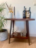 Mid-Century Bijzettafel, Ophalen, Gebruikt, 55 tot 75 cm, 60 cm of meer