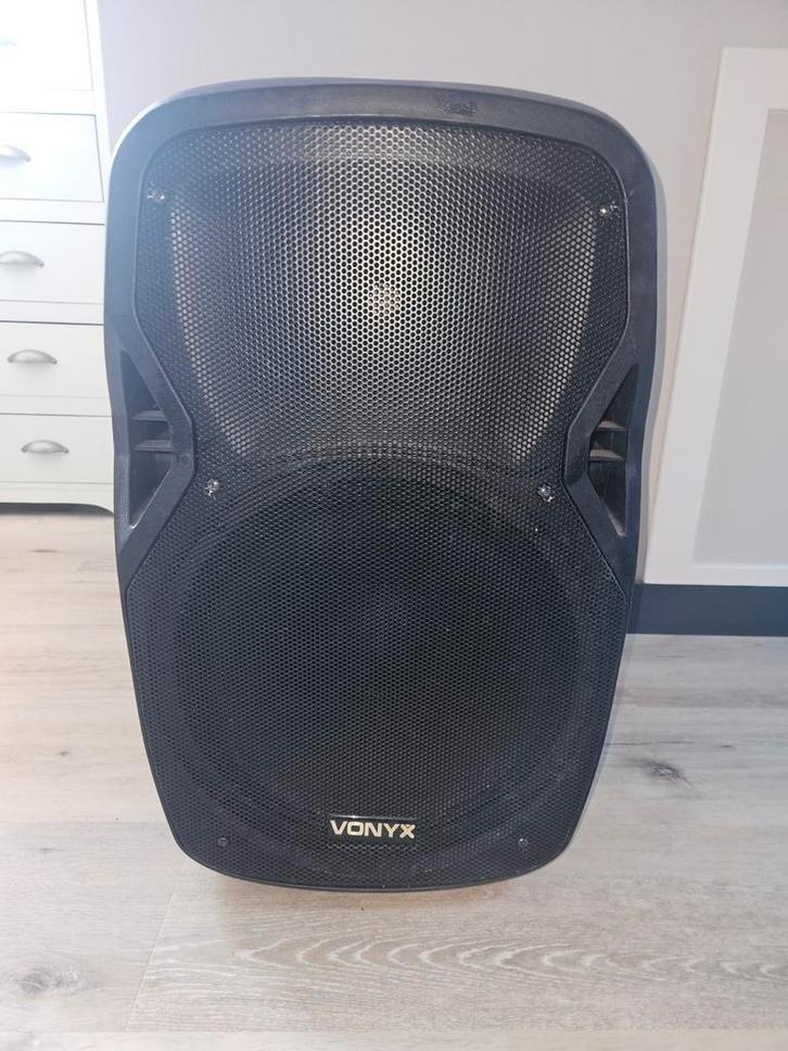Vonyx AP1500PA - Mobiele Geluidsinstallatie 15" 2 UHF MP3 BT, Audio, Tv en Foto, Luidsprekers, Zo goed als nieuw, Overige typen