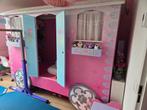 Pipowagen, roze kinderbed, huisjesbed 90x200cm, Ophalen of Verzenden, Zo goed als nieuw, Hoogslaper