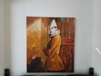 Harlekijn schilderij 120 cm x 140 cm, Ophalen of Verzenden