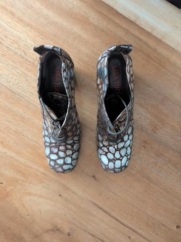 Lisa Tucci Veterschoenen zilver/bruin Maat 40,5 Nieuw beschikbaar voor biedingen