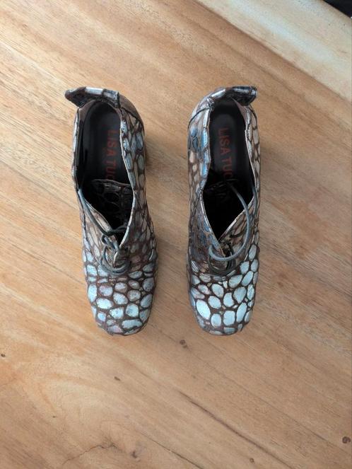 Lisa Tucci Veterschoenen zilver/bruin Maat 40,5 Nieuw, Kleding | Dames, Schoenen, Nieuw, Schoenen met hoge hakken, Overige kleuren