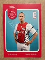 Fotokaart Rasmus Lindgren (Ajax) met handtekening., Ophalen of Verzenden, Nieuw, Ajax, Spelerskaart