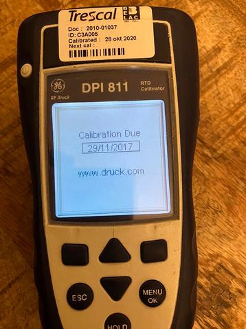 GE Druck DPI 811 RTD-kalibrator – WYSIWYG – werkend beschikbaar voor biedingen
