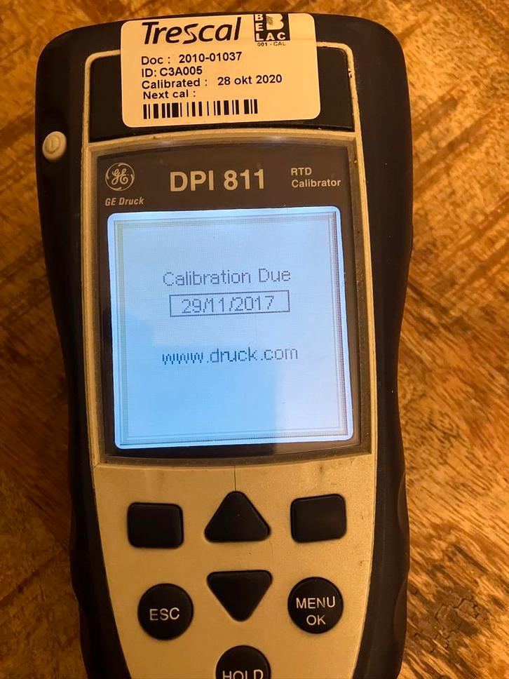 GE Druck DPI 811 RTD-kalibrator – WYSIWYG – werkend, Doe-het-zelf en Verbouw, Meetapparatuur, Gebruikt, Overige meters, Ophalen of Verzenden