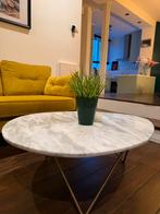 Marmeren salontafel - goed als nieuw, Huis en Inrichting, Tafels | Salontafels, Ophalen, Overige materialen, 50 tot 100 cm, 50 tot 100 cm