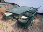 Mooie tuinset met stoelen, Ophalen, Kunststof, Gebruikt, 6 zitplaatsen