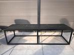 Marmere salon tafel 140 x 40, Huis en Inrichting, Tafels | Salontafels, Ophalen, 100 tot 150 cm, 50 tot 100 cm, Zo goed als nieuw