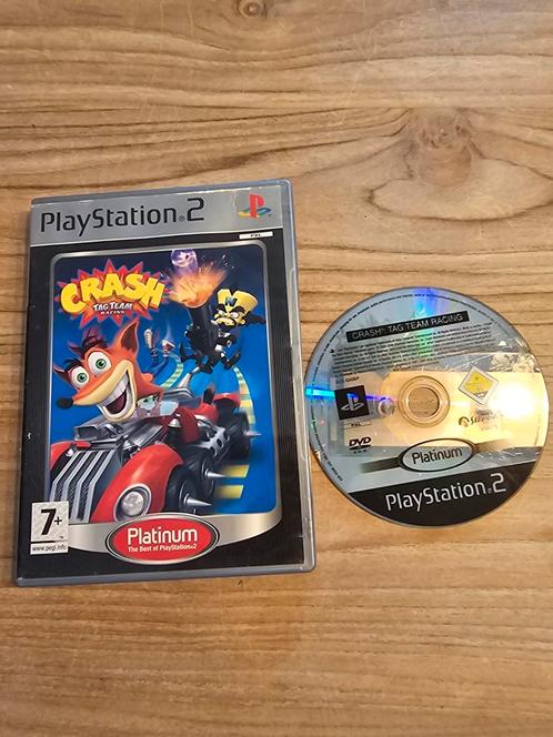 Sony Playstation 2 Crash Tag Team Racing, Spelcomputers en Games, Games | Sony PlayStation 2, Zo goed als nieuw, Racen en Vliegen