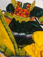 Afghaanse jurk met broek en sjaal🇦🇫, Kleding | Dames, Ophalen of Verzenden, Zo goed als nieuw, Groen, Onder de knie