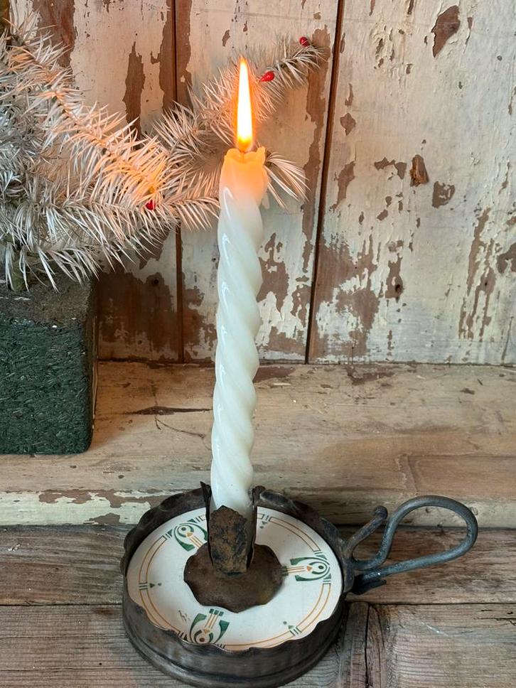 Geweldige oude blaker , tegel, Antiek en Kunst, Antiek | Kandelaars, Keramiek of Aardewerk, Ophalen of Verzenden