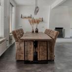 Eetkamerstoelen set van 6 Urban Sofa Toulouse, Huis en Inrichting, Stoelen, Ophalen, Gebruikt, Bruin, Vijf, Zes of meer stoelen