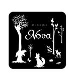 raamsticker 30 x 30 cadeau van geboortekaartje, Ophalen of Verzenden, Nieuw