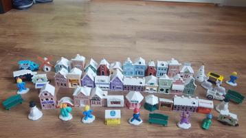 Verzameling 25 Albert Heijn winterdorp huisjes + 30 items beschikbaar voor biedingen