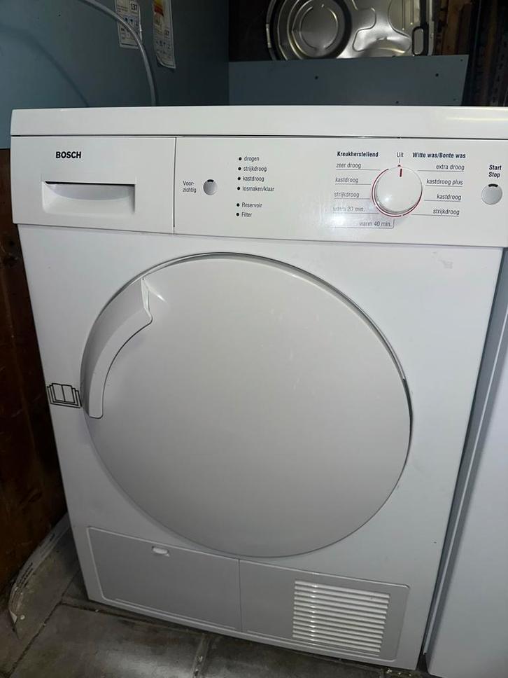 Bosch Wasmachine + Condensdroger Set - 8kg - A Klasse, Witgoed en Apparatuur, Was-droogcombinaties, Gebruikt, 8 tot 10 kg, 85 tot 90 cm