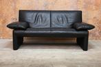 ZGANieuw zwarte leren Jori Linea design tweezitsbank