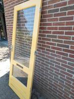 Buitendeur / Met glas, klink en scharnieren, Doe-het-zelf en Verbouw, Deuren en Horren, Ophalen, 80 tot 100 cm, 200 tot 215 cm