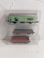 Modelspoor wagons - Set van 3, Overige merken, Gebruikt, Gelijkstroom of Wisselstroom, Wagon
