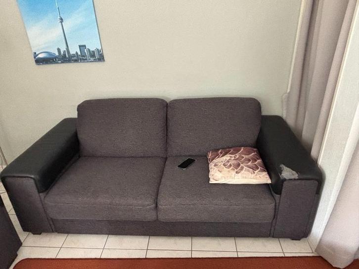 Gratis banken, Huis en Inrichting, Banken | Bankstellen, Gebruikt, Rechte bank, Driepersoons, 250 tot 300 cm, 75 tot 100 cm, Ophalen