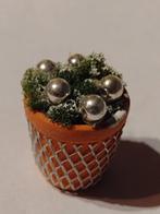 terra cotta pot in kerstsfeer / miniatuur, Ophalen, Nieuw, Decoratie