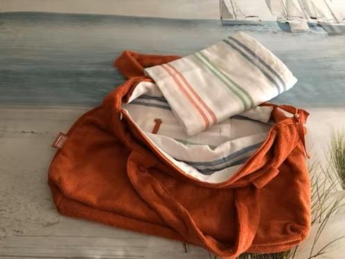 Strandtas Badstof met extra grote Hamandoek 1,80 x 1,80 cm, Sieraden, Tassen en Uiterlijk, Tassen | Reistassen en Weekendtassen